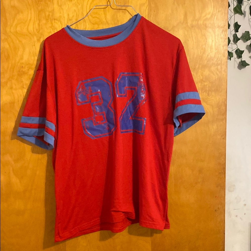 Red and Blue Graphic Tee